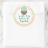 Étiquette de pétoncle de Cupcake à la menthe (Sac)