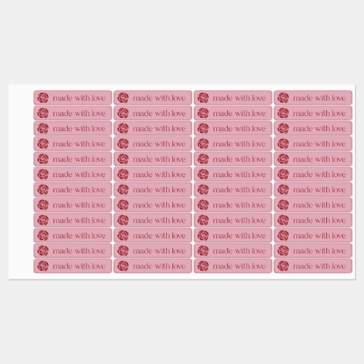 Étiquette de phoque à tamper-Proof rose mince (Feuille)