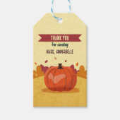 Étiquette de photo de Père Noël de citrouille de T (Devant)