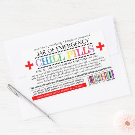 Étiquette de pilule (Enveloppe)