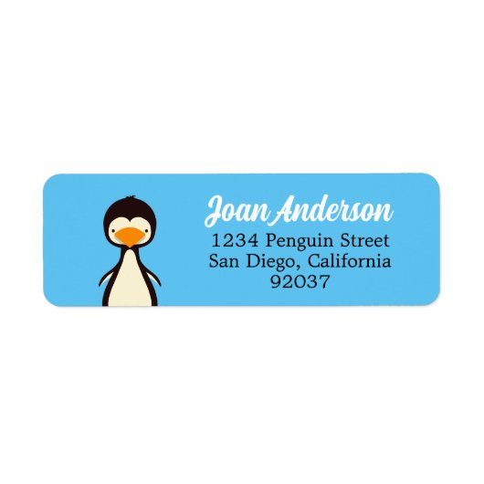 Étiquette de pingouin (Devant)