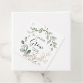 Étiquette de plante de mariage vert forêt Faites l (En situation)