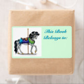 Étiquette de plaque de carrousel (En situation)