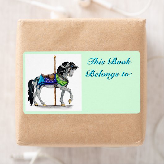 Étiquette de plaque de carrousel (En situation)