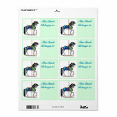 Étiquette de plaque de carrousel (Feuille entière)