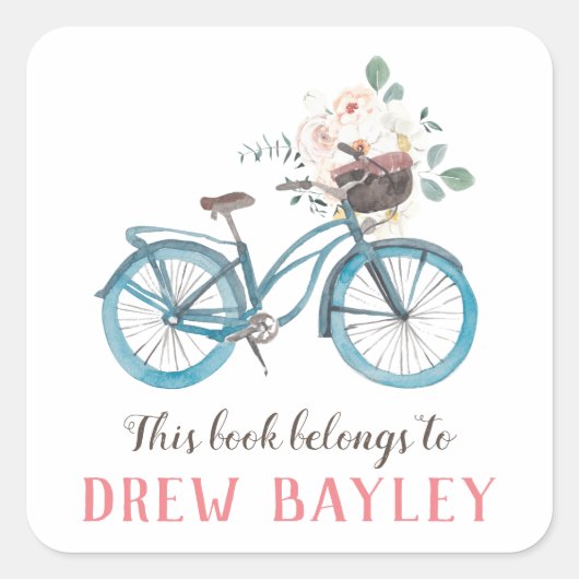 Étiquette de plaque d'immatriculation de la biblio (Devant)