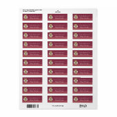 Étiquette de plaque d'immatriculation rose (Feuille entière)