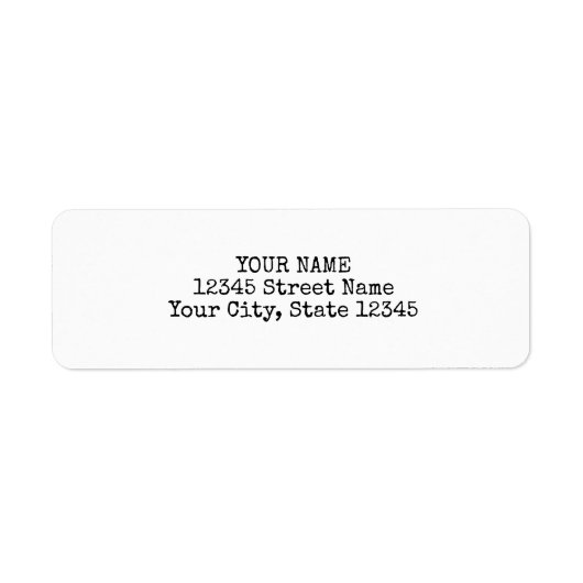 Étiquette de police minimaliste simple typographie (Devant)