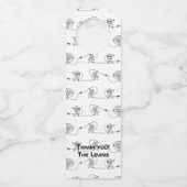 Étiquette de porte-bouteille astronaute (Devant)