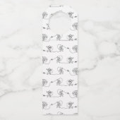 Étiquette de porte-bouteille astronaute (Dos)
