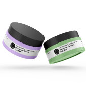 Étiquette de pot cosmétique imperméable blanc 0,75