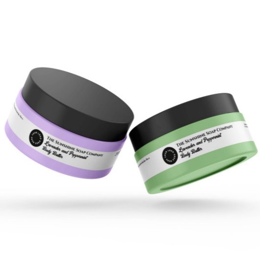 Étiquette de pot cosmétique imperméable blanc 0,75