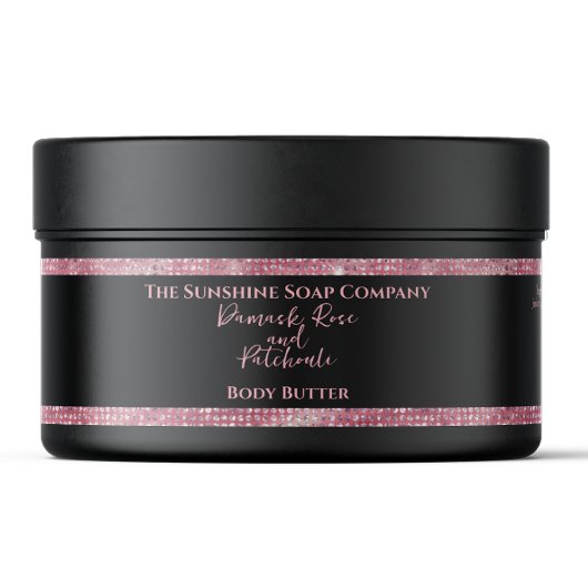 Étiquette de pot de beurre corporel cosmétique noi