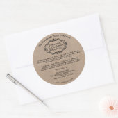 Étiquette de pot de beurre corporel en papier kraf (Enveloppe)