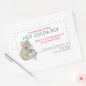 Étiquette de pot de cacao chaud fait maison pour l (Enveloppe)