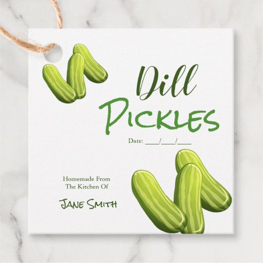 Étiquette de pot de canne à collage fait maison (Devant)