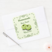 Étiquette de pot de canne à tomate verte maison (Enveloppe)