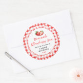 Étiquette de pot de confiture de fraises maison (Enveloppe)