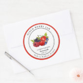 Étiquette de pot de confiture de fruits rouges mél (Enveloppe)