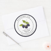 Étiquette de pot de confiture de mûre vintage (Enveloppe)