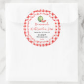 Étiquette de pot de confiture de pastèque maison (Sac)