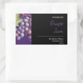 Étiquette de pot de confiture de raisin fait maiso (Sac)