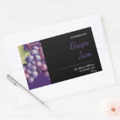 Étiquette de pot de confiture de raisin fait maiso (Enveloppe)