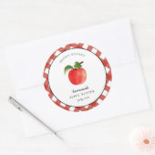 Étiquette de pot de conservation de beurre de pomm (Enveloppe)