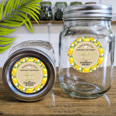Étiquette de pot de conservation de citrons