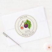 Étiquette de pot de conservation de Confiture de F (Enveloppe)