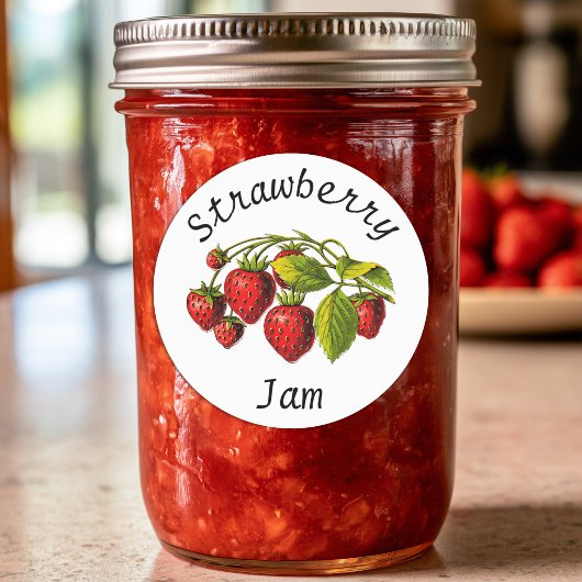 Étiquette de pot de conservation de confiture de f