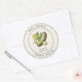 Étiquette de pot de conservation de cornichons à l (Enveloppe)
