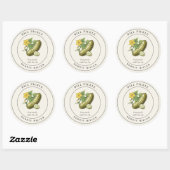 Étiquette de pot de conservation de cornichons à l (Feuille)