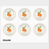 Étiquette de pot de conservation de marmelade d'or (Feuille)