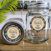 Étiquette de pot de conservation de mûres