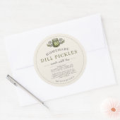 Étiquette de pot de conservation de pickles au fen (Enveloppe)