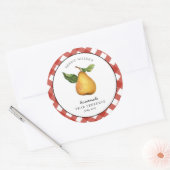 Étiquette de pot de conservation de poire maison  (Enveloppe)