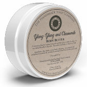 Étiquette de pot de cosmétiques de style papier kr