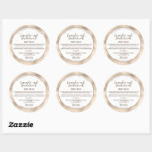 Étiquette de pot de cosmétiques en blanc et papier (Feuille)