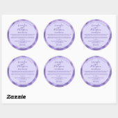 Étiquette de pot de cosmétiques en Purple et Purpl (Feuille)