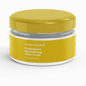 Étiquette de pot de cosmétiques jaune moderne 1 x