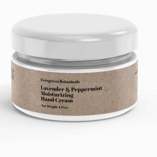 Étiquette de pot de cosmétiques kraft moderne 1 x 