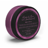 Étiquette de pot de cosmétiques noir et fuchsia av