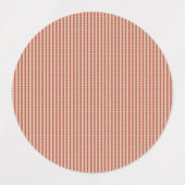 Étiquette de pot de ferme rouge rustique (Design 2)