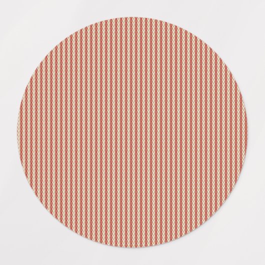Étiquette de pot de ferme rouge rustique (Design 2)