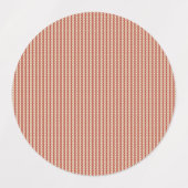 Étiquette de pot de ferme rouge rustique (Design 1)