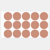Étiquette de pot de ferme rouge rustique (Feuille)