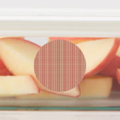 Étiquette de pot de ferme rouge rustique (Apposé)