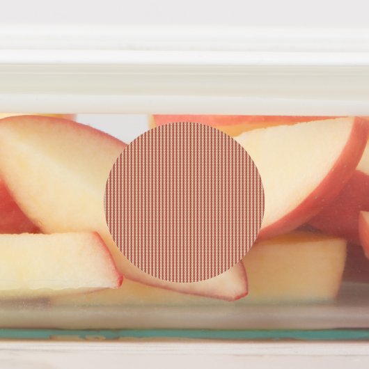 Étiquette de pot de ferme rouge rustique (Apposé)