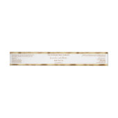 Étiquette de pot de luxe en feuille d'or et blanc (Individuel)